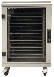 Rollwagen mit fester Ablage auf dem Dach Notebookwagen für 14 Geräte